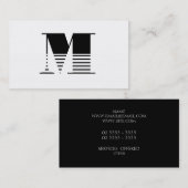 Monogram Visitekaartje (Voorkant / Achterkant)