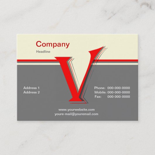 Monogram Visitekaartje (Voorkant)