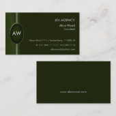 Monogram Visitekaartje (Voorkant / Achterkant)