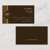 Monogram Visitekaartje (Voorkant / Achterkant)