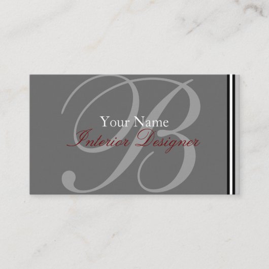 Monogram Visitekaartje (Voorkant)