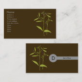 Monogram Visitekaartje - Bamboe (Voorkant / Achterkant)