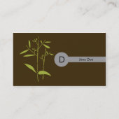 Monogram Visitekaartje - Bamboe (Achterkant)