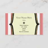 Monogram Visitekaartje - Circus geïnspireerd (Achterkant)