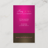 Monogram Visitekaartje en retro kleuren (Achterkant)