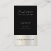 Monogram Visitekaartje en retro kleuren (Achterkant)