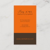 Monogram Visitekaartje en retrokleuren (Achterkant)