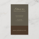 Monogram Visitekaartje en retrokleuren (Achterkant)