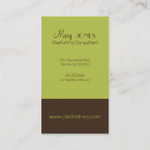 Monogram Visitekaartje en retrokleuren (Achterkant)