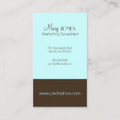 Monogram Visitekaartje en retrokleuren (Achterkant)