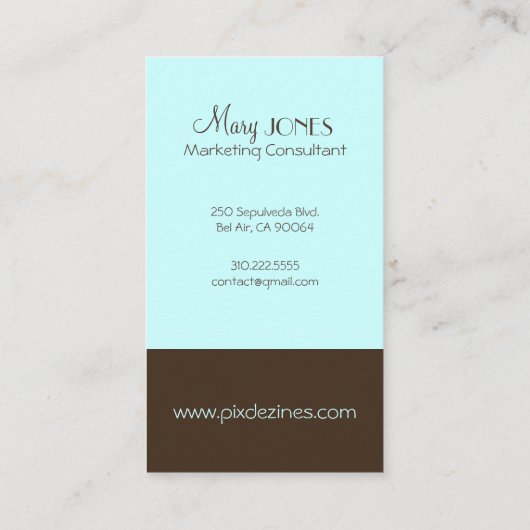 Monogram Visitekaartje en retrokleuren (Achterkant)