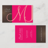 Monogram Visitekaartje en retrokleuren (Voorkant / Achterkant)