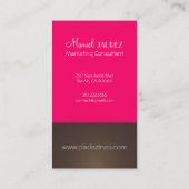 Monogram Visitekaartje en retrokleuren (Achterkant)