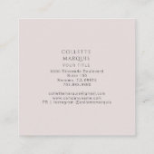 Monogram Visitekaartje met botanische patronen (Achterkant)