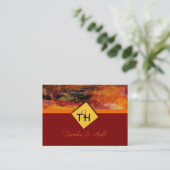 Monogram Visitekaartje met meerdere kleuren (Staand voorkant)