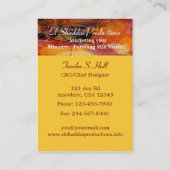 Monogram Visitekaartje met meerdere kleuren (Achterkant)