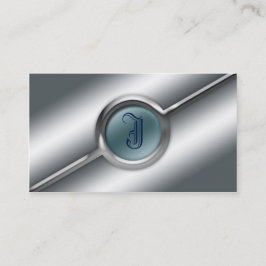 Monogram Visitekaartje van metaal en glas Sjabloon
