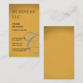 Monogram Visitekaartje voor kalligrafie (Voorkant / Achterkant)