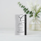 Monogram Visitekaartje voor kalligrafie (Staand voorkant)