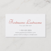 Monogram Visitekaartje zwarte en witte strepen (Achterkant)