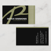 Monogram Visitekaartjes (Voorkant / Achterkant)