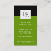 Monogram Visitekaartjes (Achterkant)
