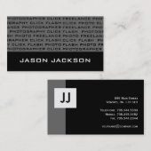 Monogram Visitekaartjes (Voorkant / Achterkant)