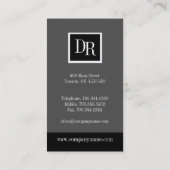 Monogram Visitekaartjes (Achterkant)