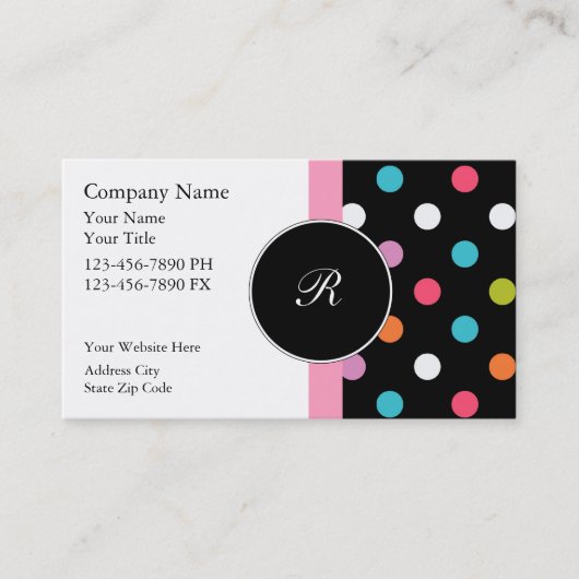 Monogram Visitekaartjes (Voorkant)