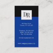 Monogram Visitekaartjes (Achterkant)