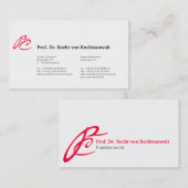 Monogram Visitekaartjes (Voorkant / Achterkant)