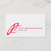 Monogram Visitekaartjes (Achterkant)