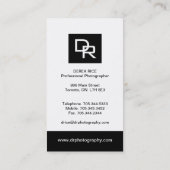 Monogram Visitekaartjes (Achterkant)