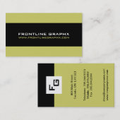 Monogram Visitekaartjes (Voorkant / Achterkant)