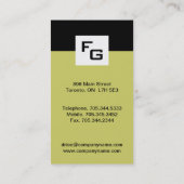 Monogram Visitekaartjes (Achterkant)