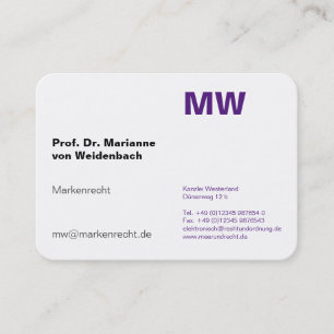 Monogram visitekaartjes