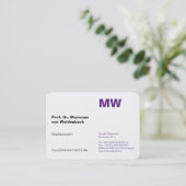 Monogram visitekaartjes (Staand voorkant)