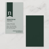 Monogram Visitekaartjes (Voorkant / Achterkant)