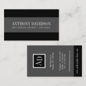 Monogram Visitekaartjes (Voorkant / Achterkant)