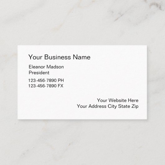 Monogram Visitekaartjes (Achterkant)