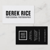 Monogram Visitekaartjes (Voorkant / Achterkant)