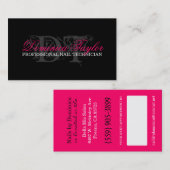 Monogram Visitekaartjes Afsprakenkaartje (Voorkant / Achterkant)