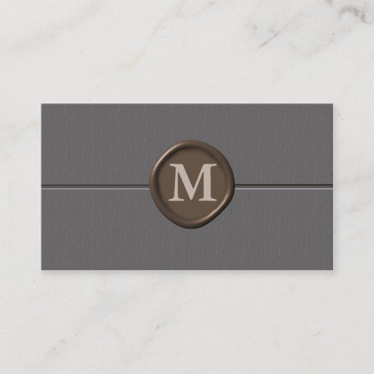 Monogram Visitekaartjes - Gepersonaliseerd (Voorkant)