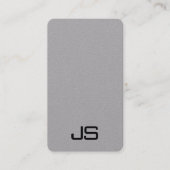 Monogram Visitekaartjes Moderne verticale Sjabloon (Voorkant)