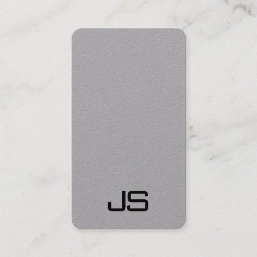 Monogram Visitekaartjes Moderne verticale Sjabloon (Voorkant)