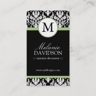 Monogram Visitekaartjes voor interieurontwerp
