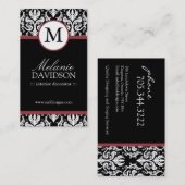 Monogram Visitekaartjes voor interieurontwerp (Voorkant / Achterkant)