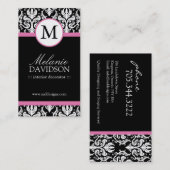 Monogram Visitekaartjes voor interieurontwerp (Voorkant / Achterkant)