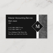 Monogram Visitekaartjes voor professionele account (Voorkant)