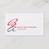 Monogram Visitenkarten Visitekaartje (Achterkant)